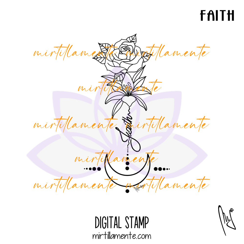 Nature: FAITH - digital stamp