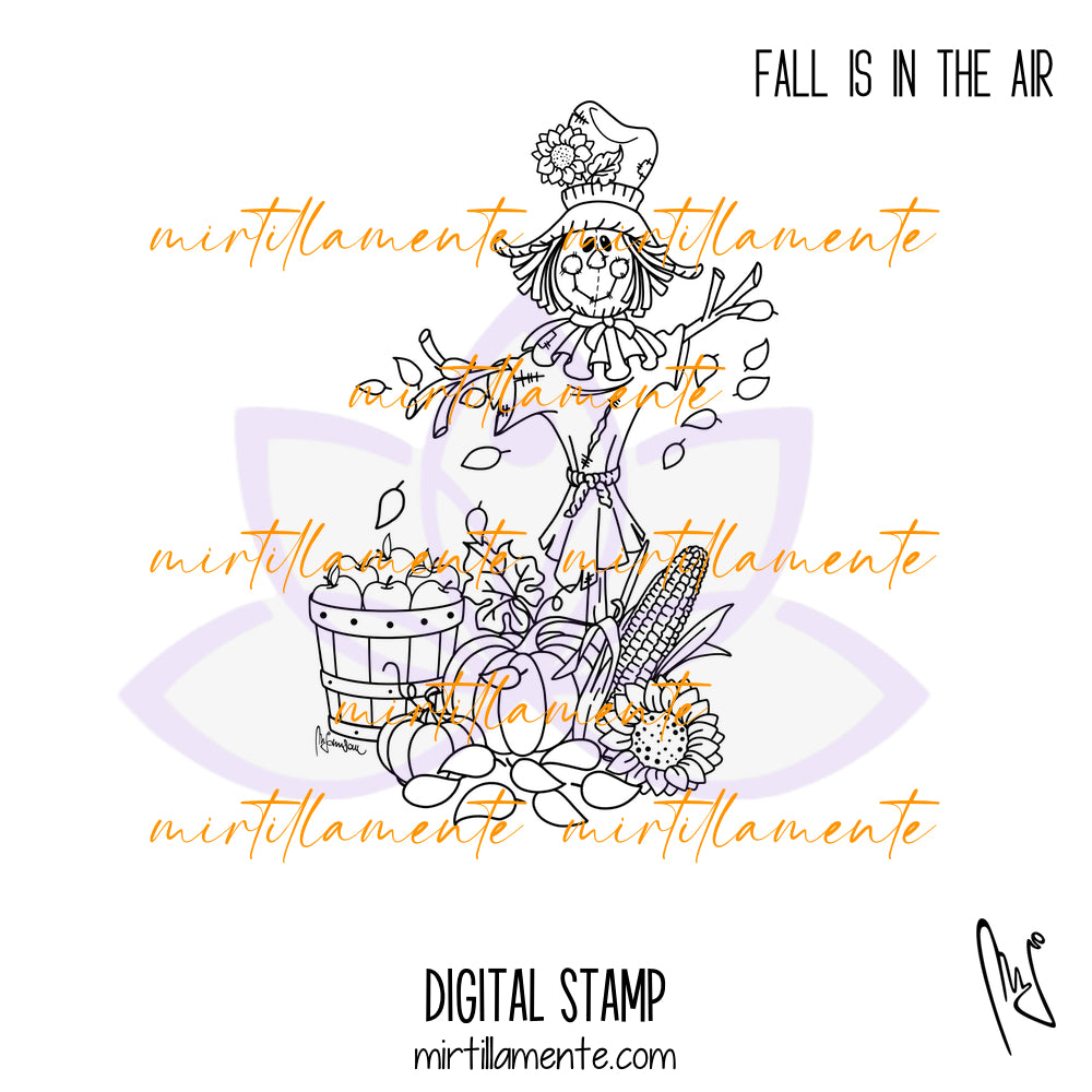 Nature: FALL IS IN THE AIR - digital stamp