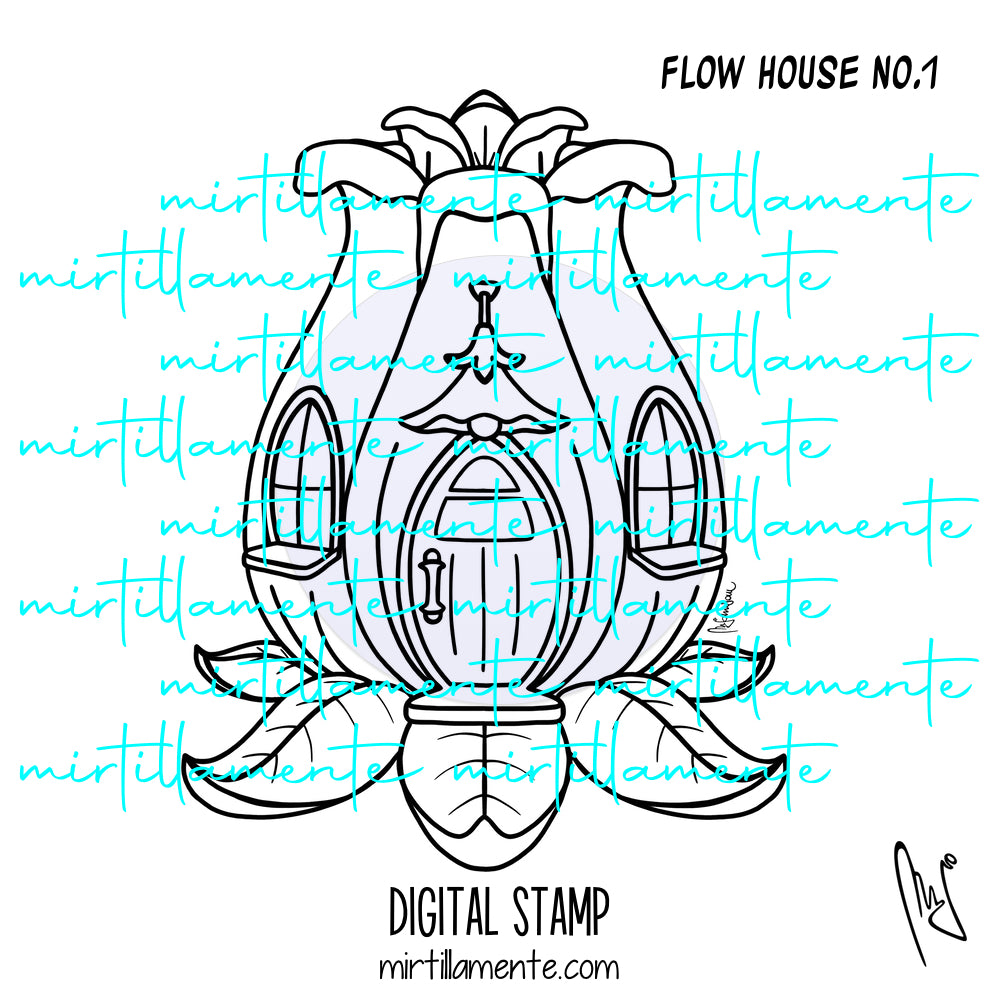 Fairyland: FLOW HOUSE no.1 - digital stamp