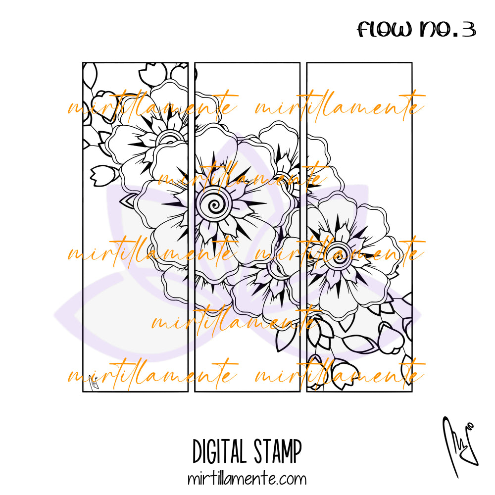 Nature: FLOW no.3 - digital stamp