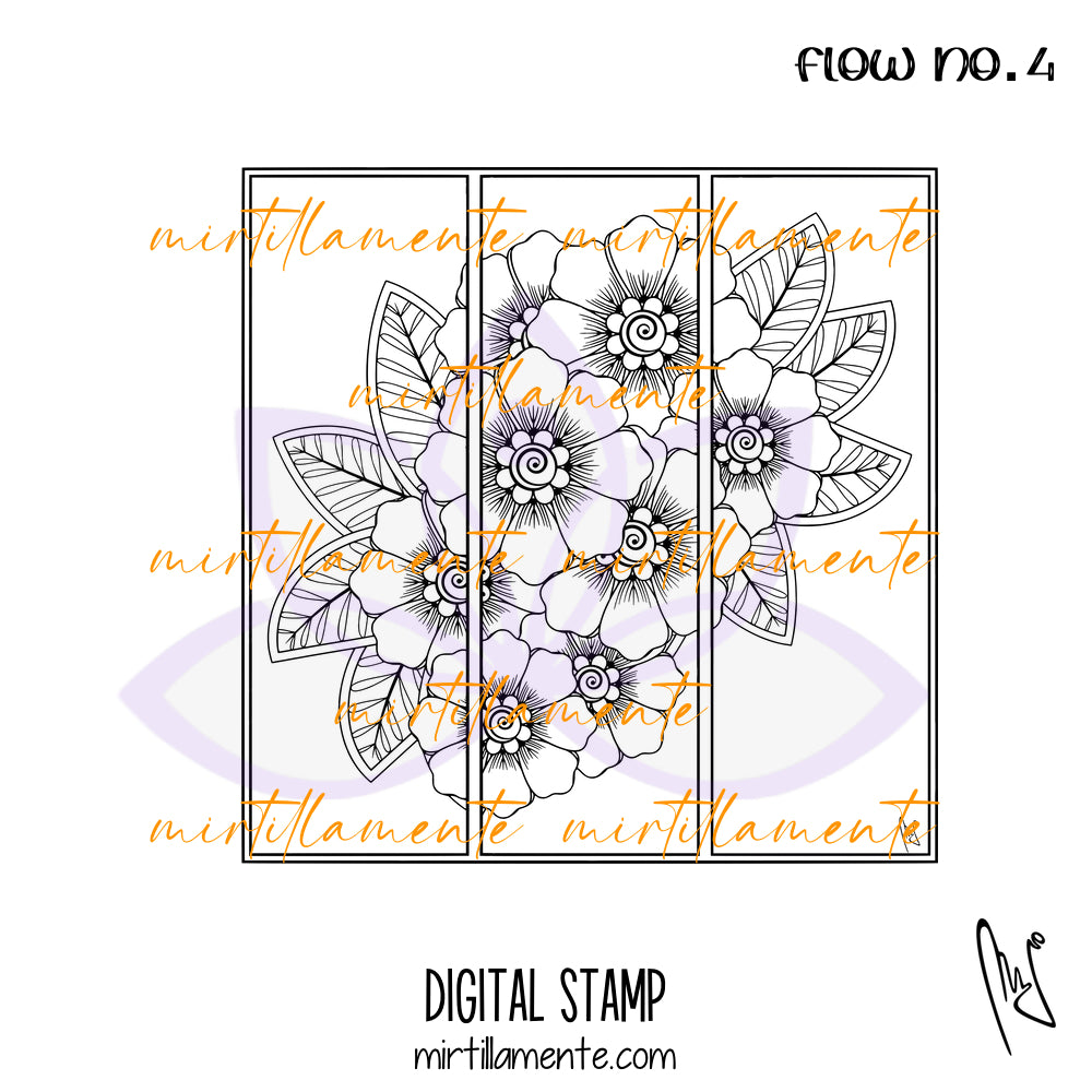 Nature: FLOW no.4 - digital stamp