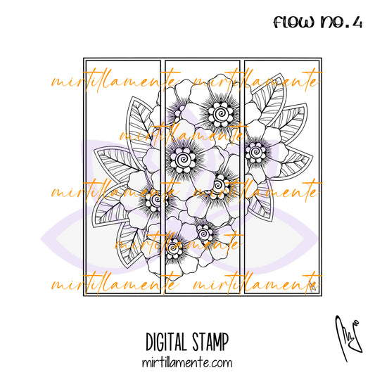 Nature: FLOW no.4 - digital stamp