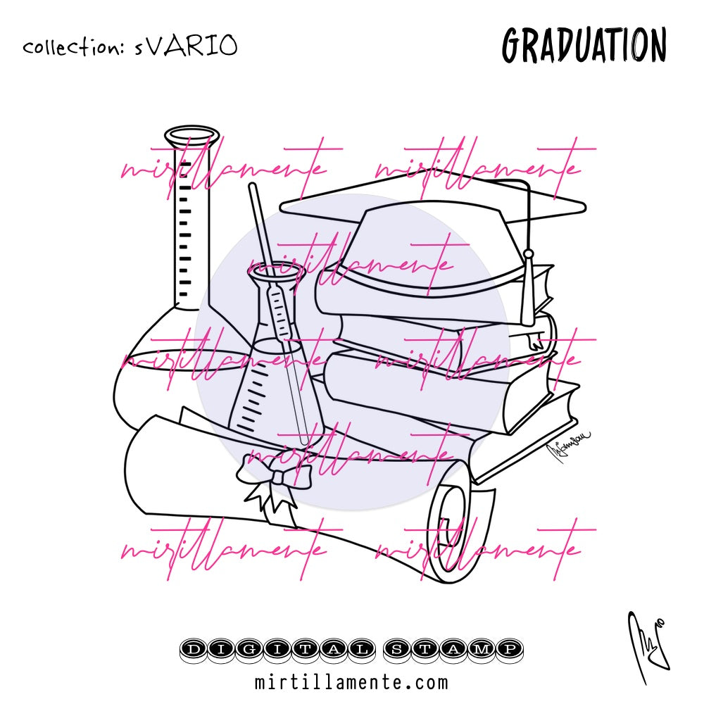 Svario: GRADUATION - digital stamp