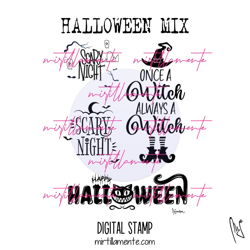 Svario: HALLOWEEN MIX - digital stamp