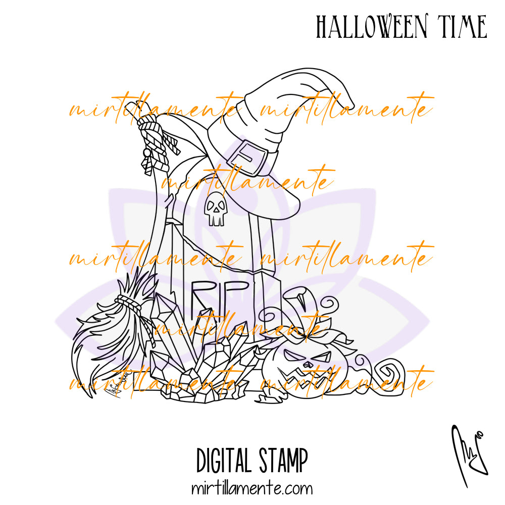 Svario: HALLOWEEN TIME - digital stamp