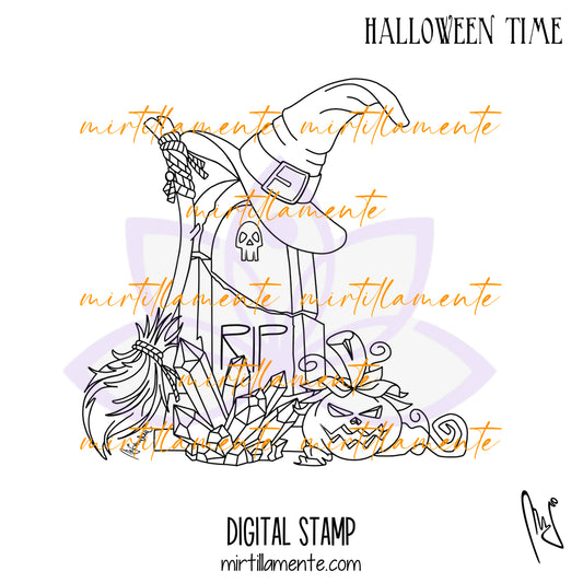 Svario: HALLOWEEN TIME - digital stamp