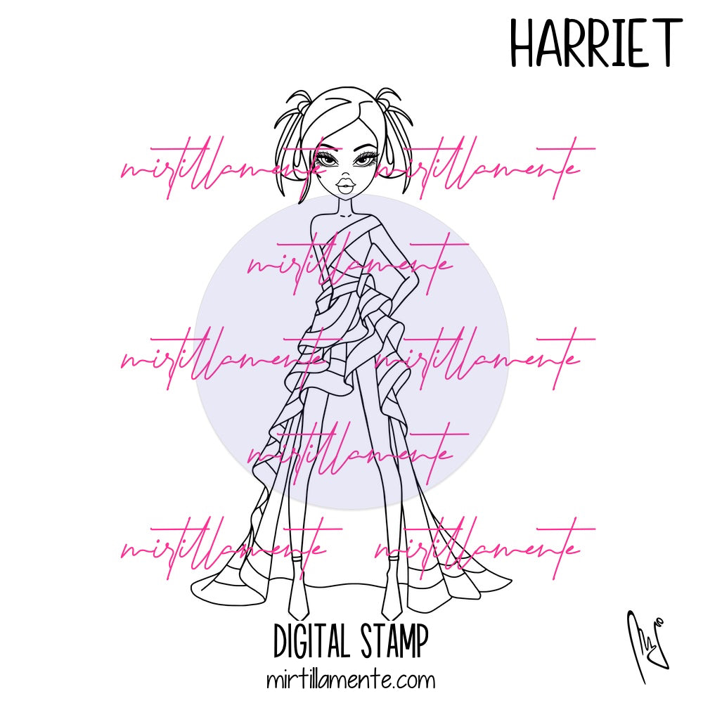 Le Olivie: HARRIET - digital stamp