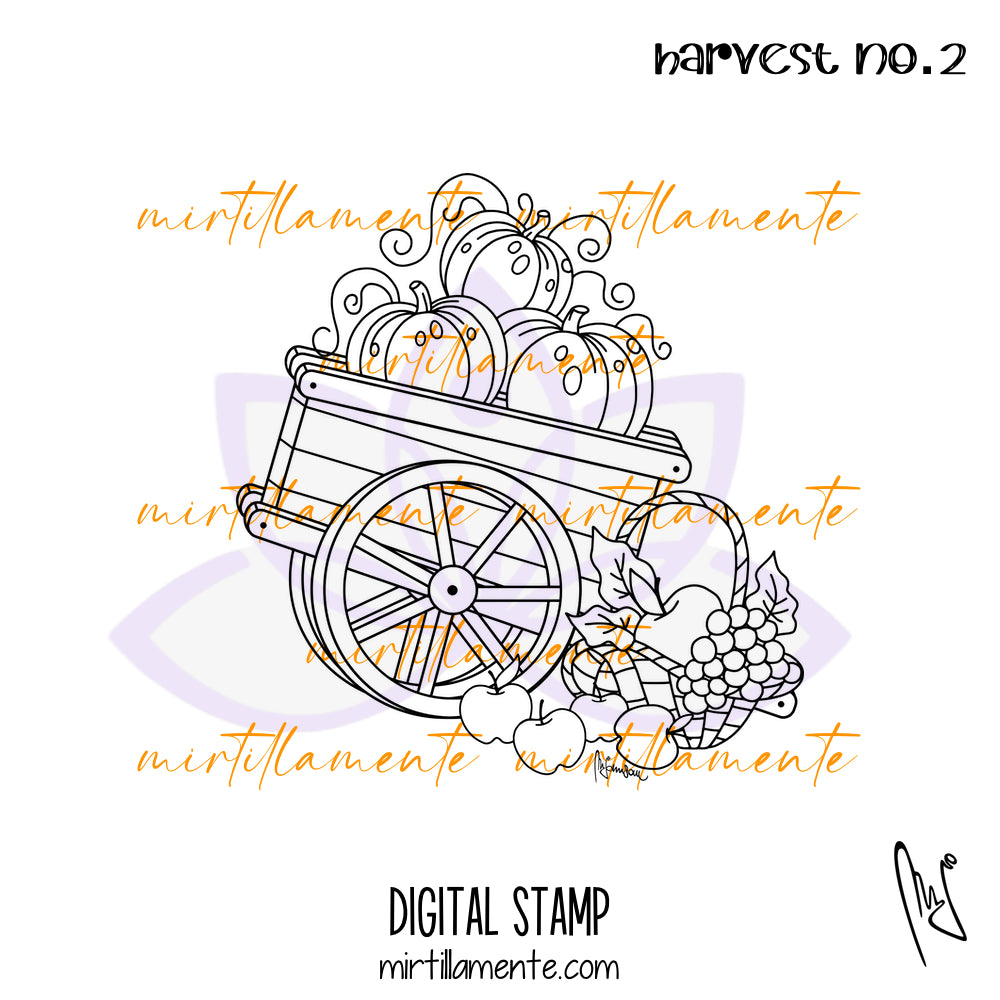 Nature: HARVEST no.2 - digital stamp