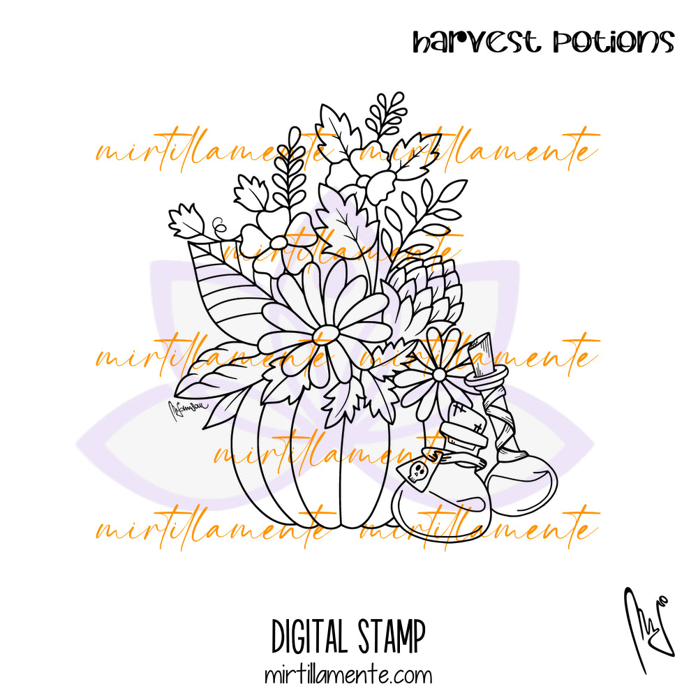 Nature: HARVEST POTIONS - digital stamp