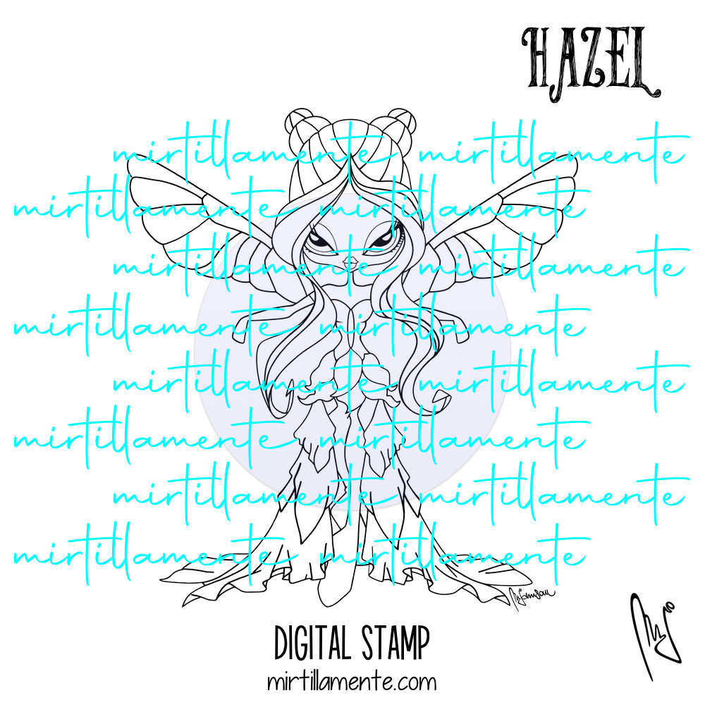 Fairyland: HAZEL - digital stamp