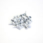 Mirtillamente: mini brads 4 mm WHITE x25 pcs