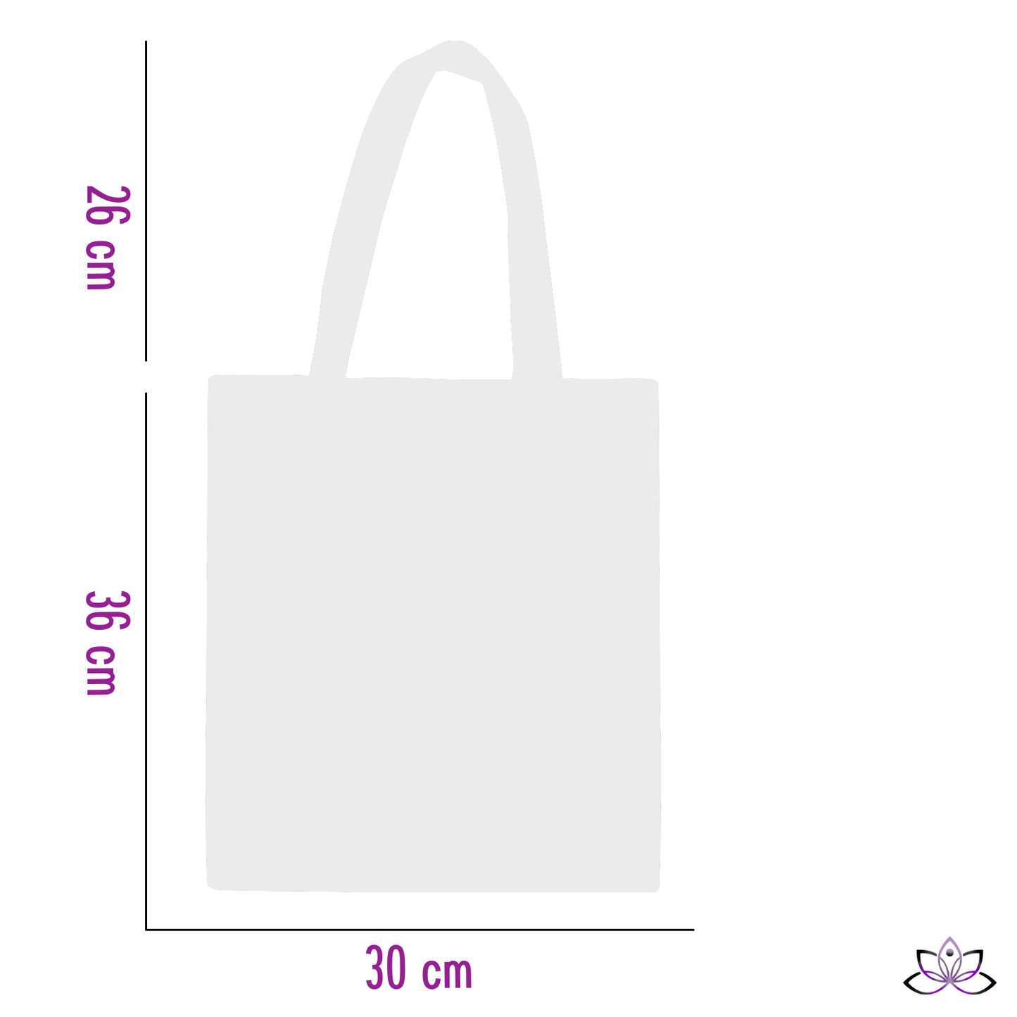 Mirtillamente SHOPPING BAG CANVAS - WHITE