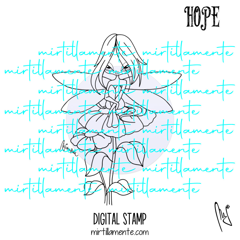 Fairyland: HOPE - digital stamp