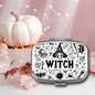 Portapillole metallo epoxy - Witch black and white