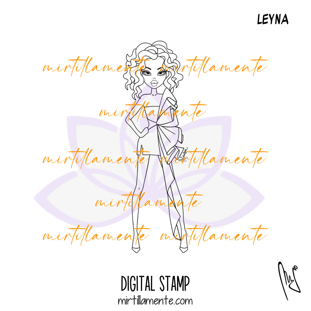 Le Olivie: LEYNA - digital stamp