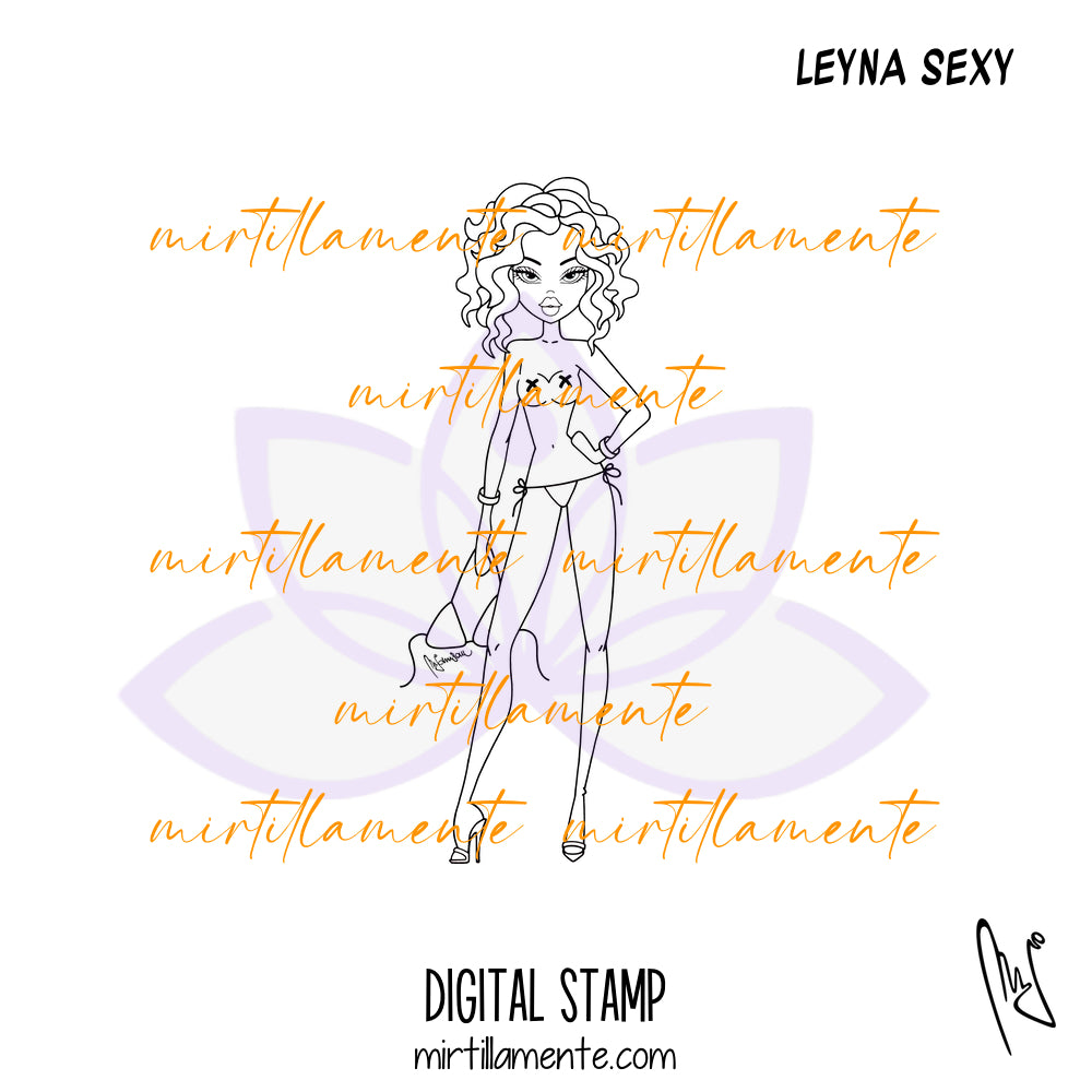 Le Olivie: LEYNA SEXY - digital stamp