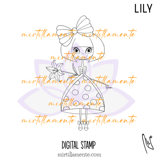 Smiles: LILY - digital stamp