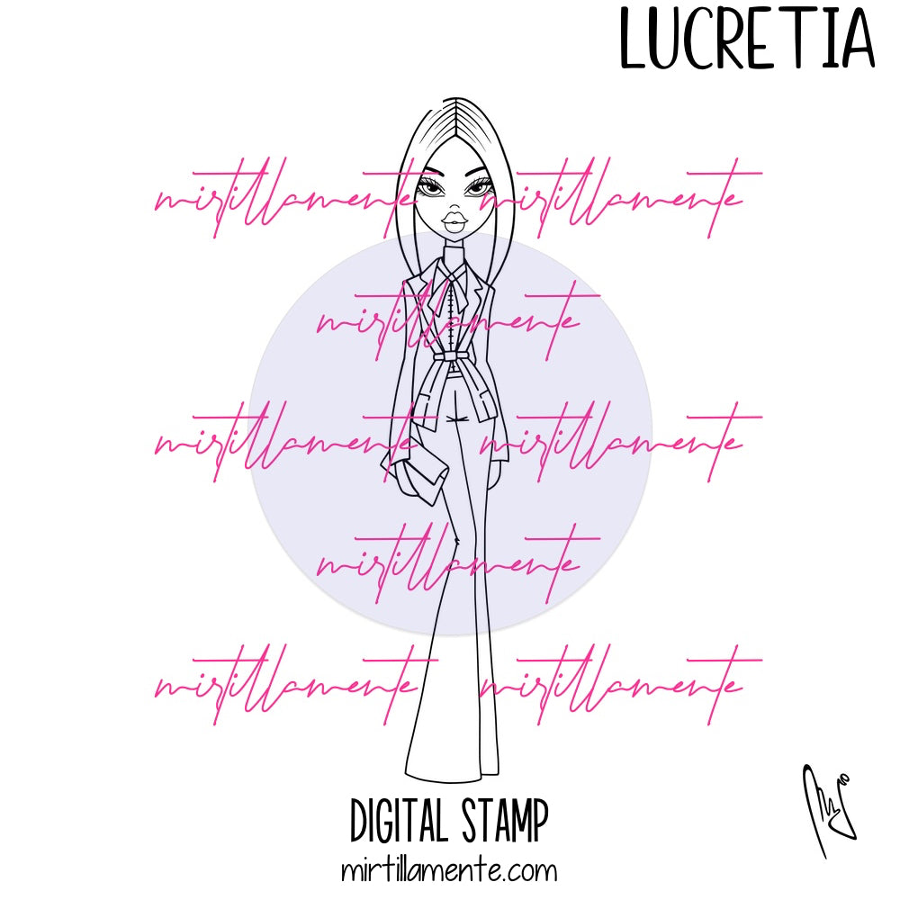 Le Olivie: LUCRETIA - digital stamp