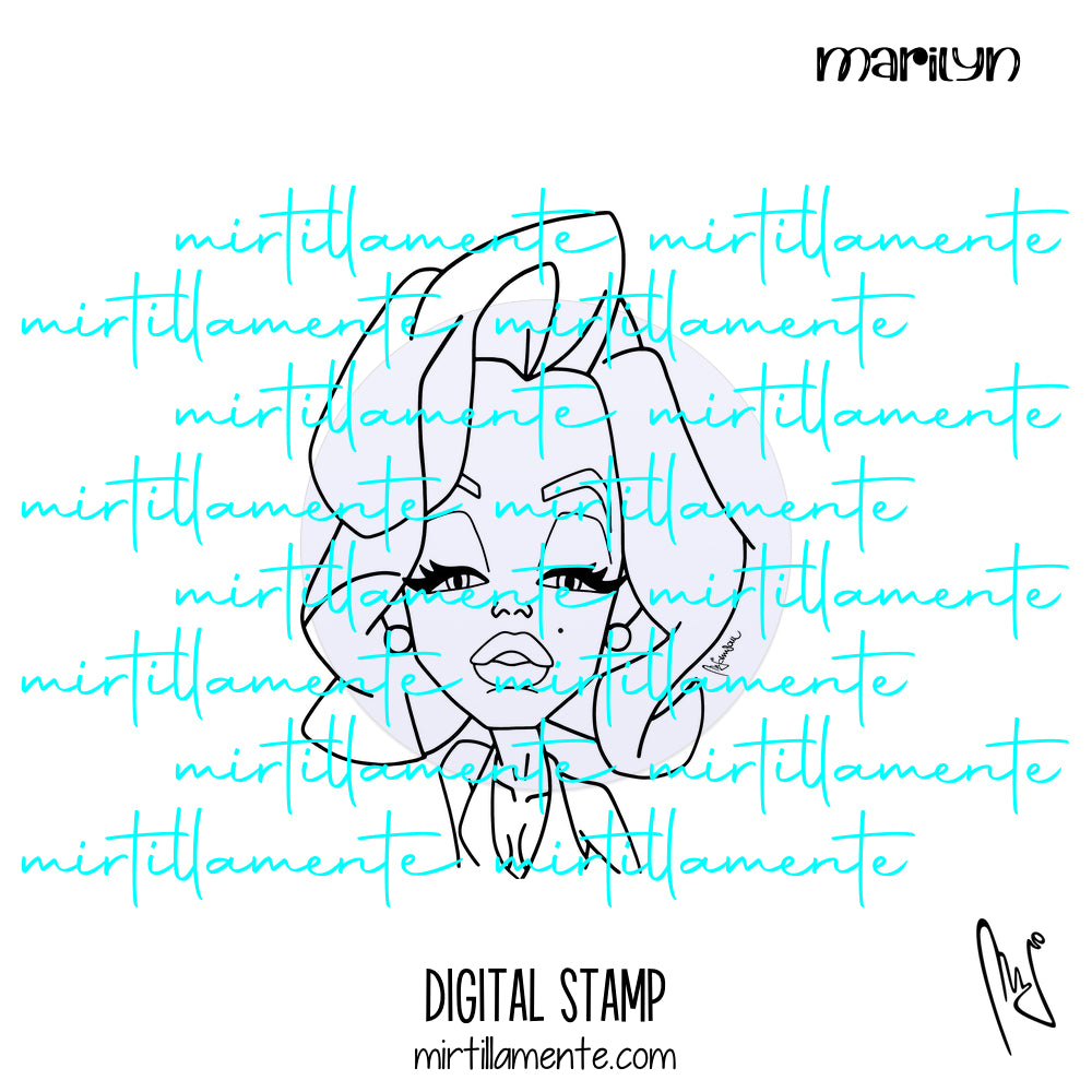 Characters: MARILYN - digital stamp