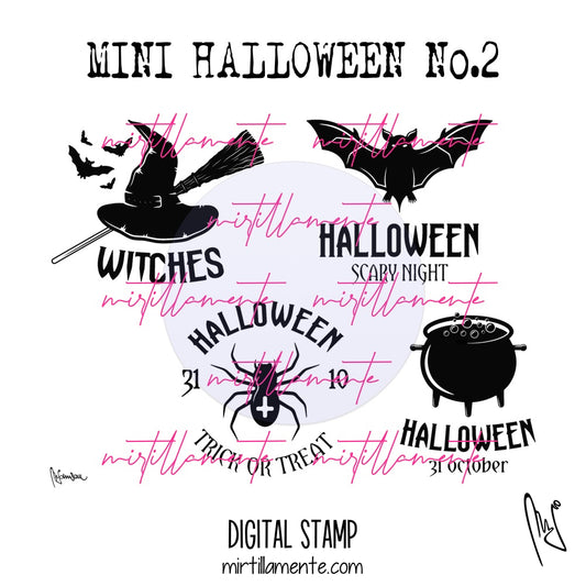 Svario: MINI HALLOWEEN no.2 - digital stamp