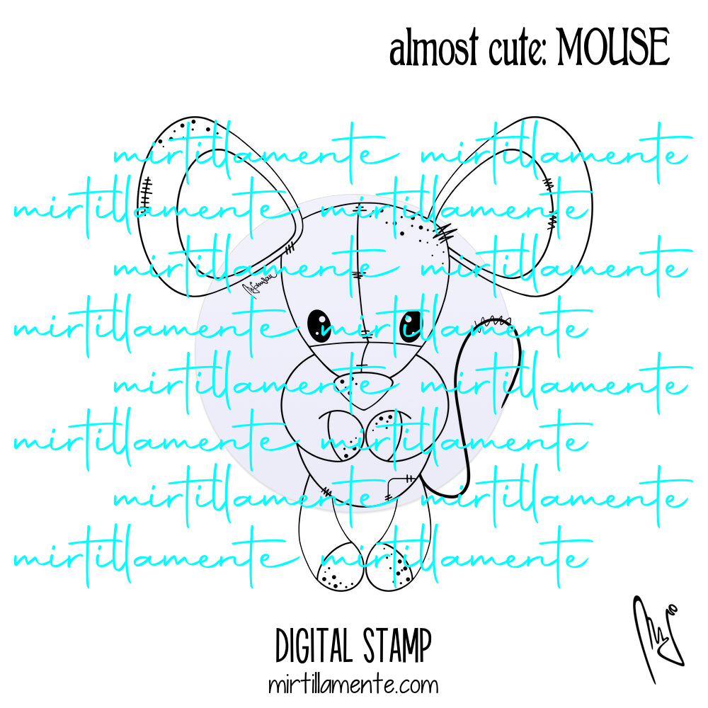 Almost Cute: MOUSE - digital stamp