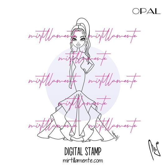 Le Olivie: OPAL - digital stamp