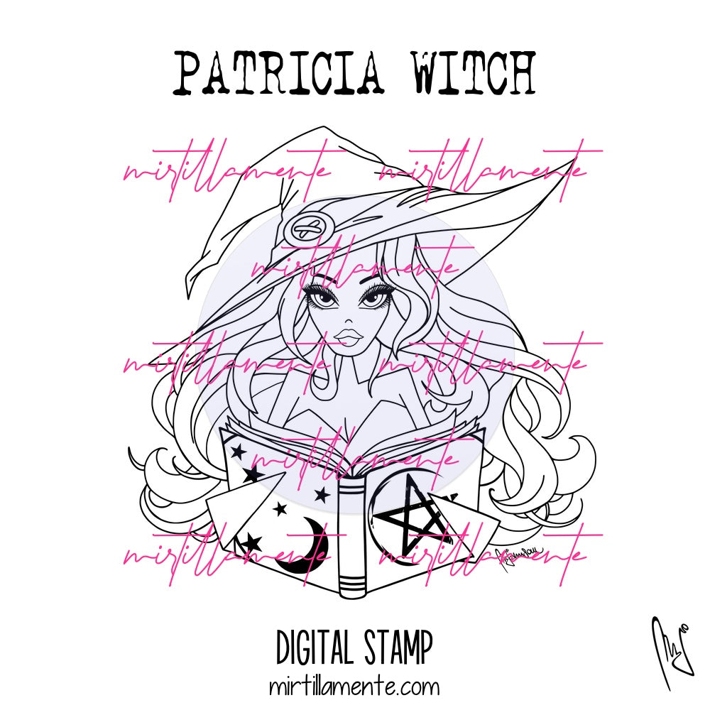 Le Olivie: PATRICIA WITCH - digital stamp