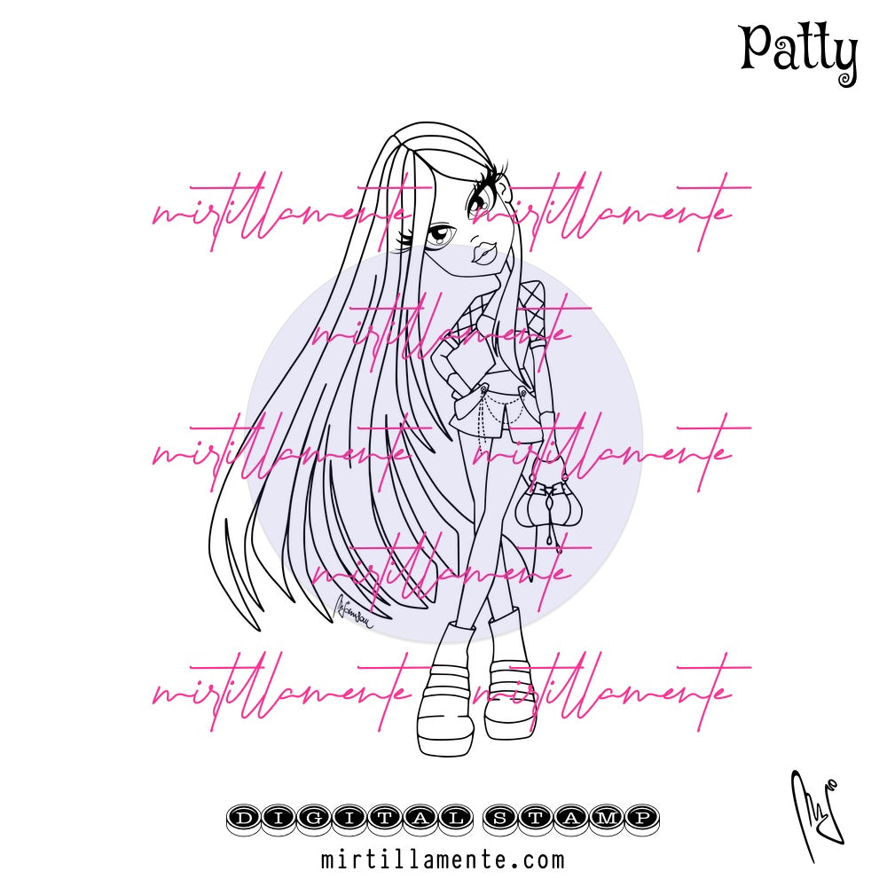 Le Pine: PATTY - digital stamp