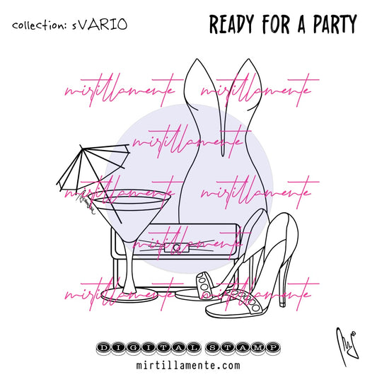 Svario: READY FOR A PARTY - digital stamp