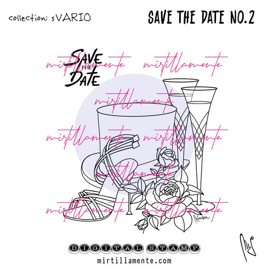 Svario: SAVE THE DATE no.2 - digital stamp