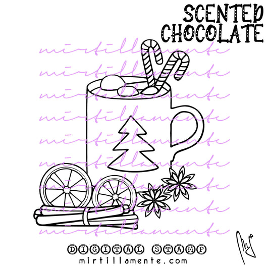 Eat & Drink: SCENTED CHOCOLATE - digital stamp