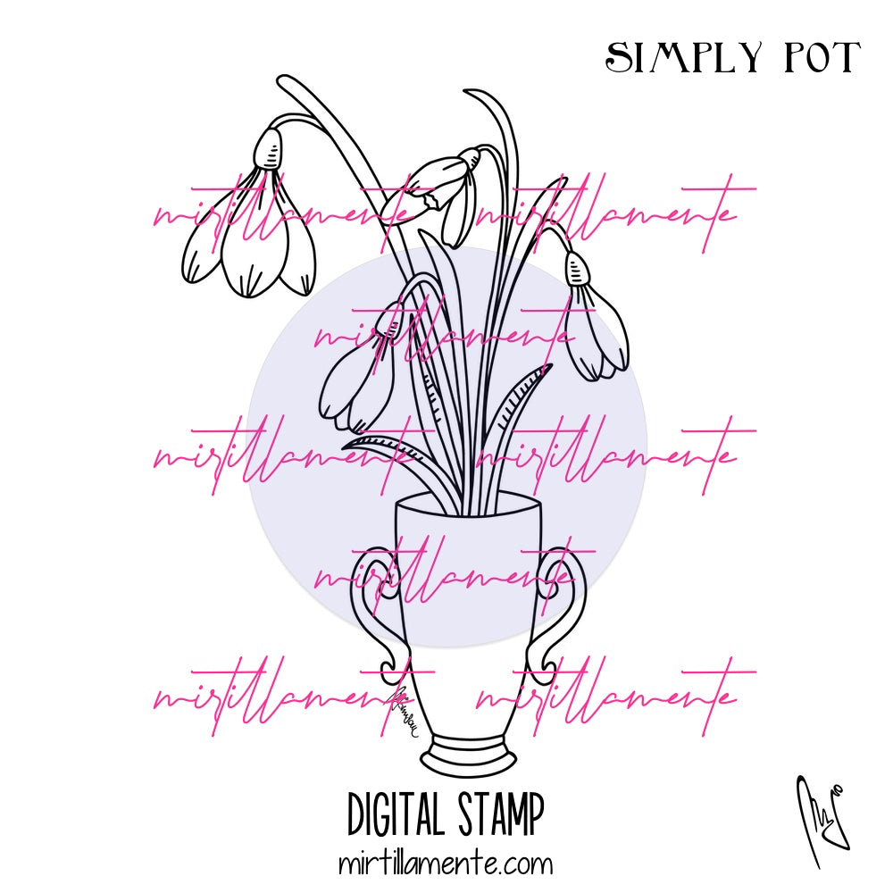 Nature: SIMPLY POT - digital stamp