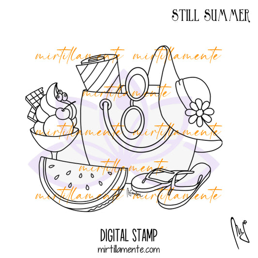 Svario: STILL SUMMER - digital stamp