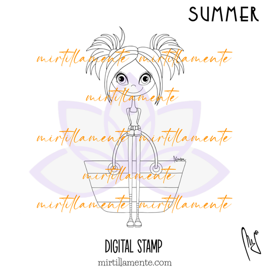 Smiles: SUMMER - digital stamp