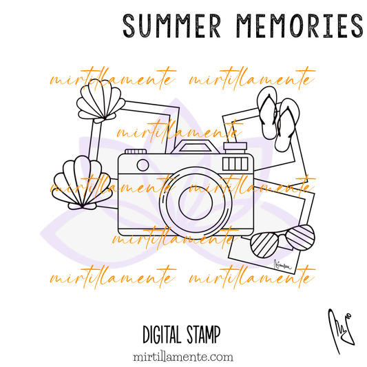 Svario: SUMMER MEMORIES - digital stamp