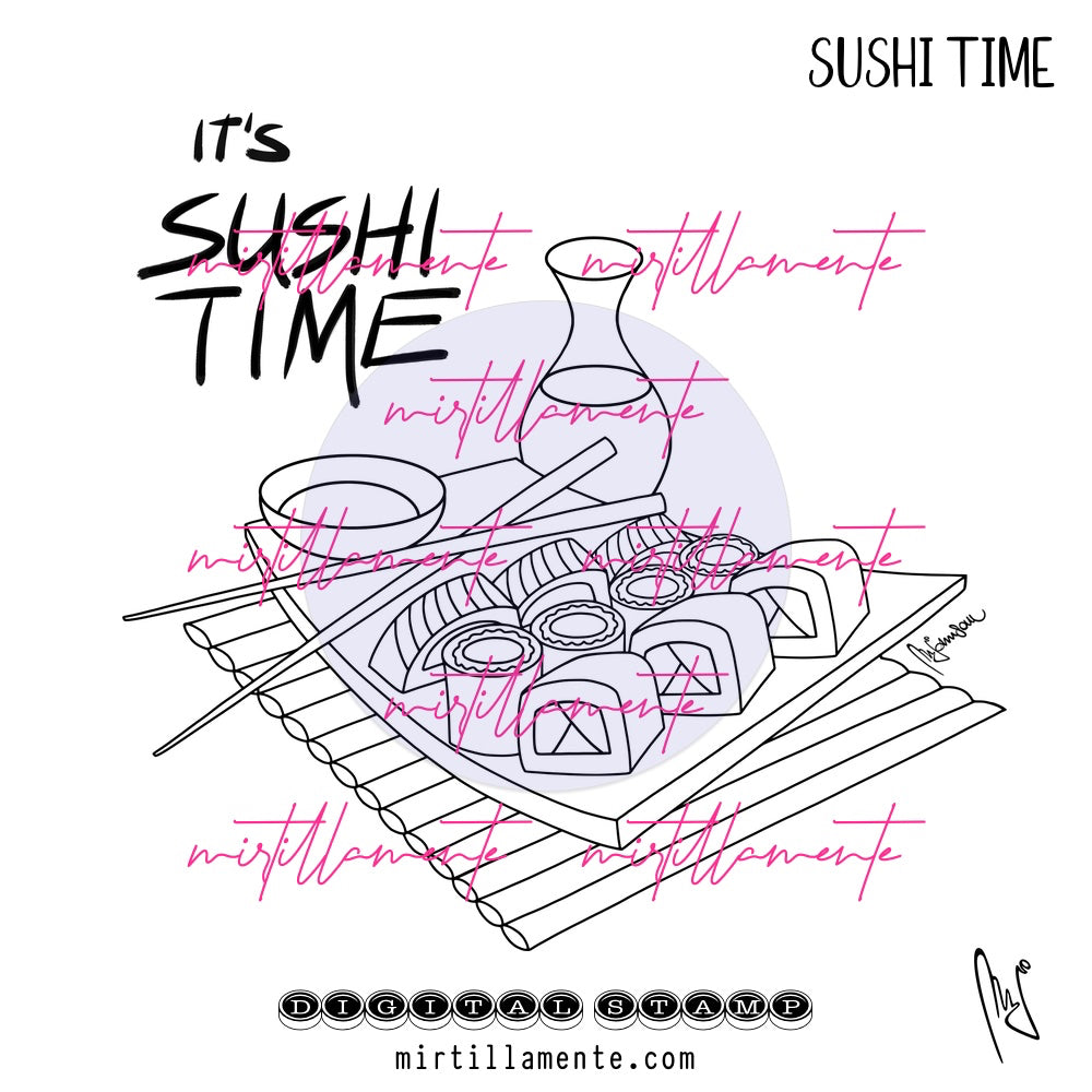 Eat & Drink: SUSHI TIME - digital stamp