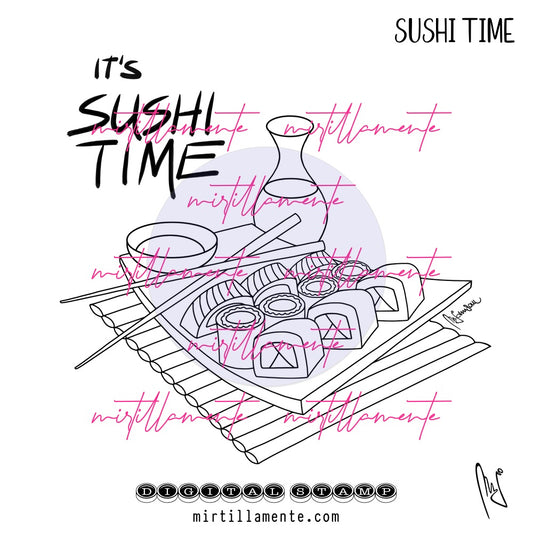 Eat & Drink: SUSHI TIME - digital stamp