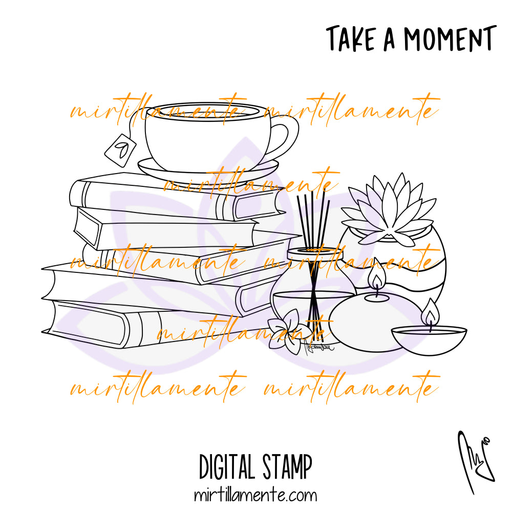 Eat & Drink: TAKE A MOMENT - digital stamp