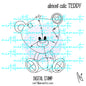 Almost Cute: TEDDY - digital stamp