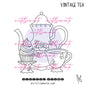 Eat & Drink: VINTAGE TEA - digital stamp