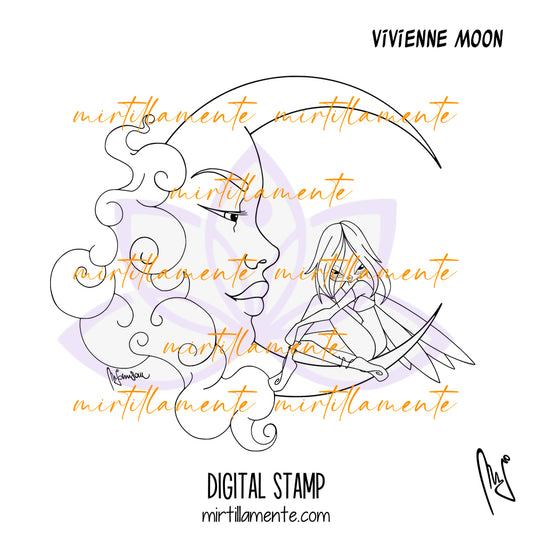 Fairyland: VIVIENNE MOON - digital stamp