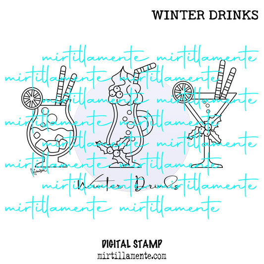 Eat & Drink: WINTER DRINKS - digital stamp